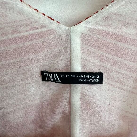 Zara Boho Flowy Coastal Macramé Tassels Maxi Beach Resort Vacation Dress XS / S - Picture 11 of 15